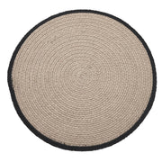 Raven Harvest 14Inch Round Stencil Fabric Placemat Farmhouse Primitive Fall Table Decor (2 Piece Bundle)