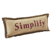 Raven Harvest Simplify Farmhouse Rustic Decorative Lumbar Throw Pillow, 5x15 Inch (2 Piece Bundle)