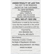 Raven Harvest Farmhouse Decorative Throw Pillow Burlap Jute, 12x12 Inch, Autumn Rustic Accent (2 Piece Bundle)