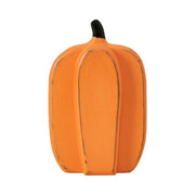 Rustic Wooden Fall Harvest Pumpkin Decor 8Inch Tall Orange Tabletop Figurine (2 Piece Bundle)