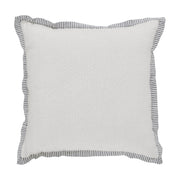 Ashmont Gathered Farmhouse Textured Accent Pillow 12x12 Inch (2 Piece Buy One, Get One Free Bundle)