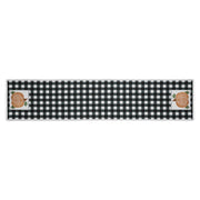 Annie Black Gingham Check Pumpkin Table Runner 12x60, Fall Harvest Farmhouse Kitchen Decor (2 Piece Buy One, Get One Free Bundle)