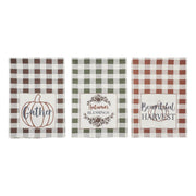 Bountifall Fall Harvest Kitchen Tea Towels Set of 3 (19x28 Inch) Autumn Decorative Dish Towels (6 Piece Buy One, Get One Free Bundle)