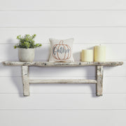 Farmhouse Fall Harvest Pumpkin Gather Decorative Accent Pillow 6x6 Inch (2 Piece Buy One, Get One Free Bundle)