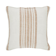 Farmhouse Fall Harvest Pumpkin Gather Decorative Accent Pillow 6x6 Inch (2 Piece Buy One, Get One Free Bundle)