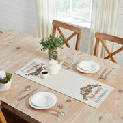 Bountifall Autumn Blessings Decorative Table Runner 12x36 Inch Fall Harvest Thanksgiving Home Decor Fabric Accent (2 Piece Buy One, Get One Free Bundle)