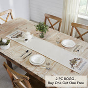 Bountifall Autumn Blessings Table Runner 12x60 Inch Seasonal Fall Harvest Thanksgiving Dining Home Decor (2 Piece Buy One, Get One Free Bundle)