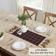 Connell Rustic Lodge Farmhouse Pinecone Fabric Table Runner 12x36 Inch Home Decor (2 Piece Buy One, Get One Free Bundle)