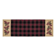 Connell Rustic Lodge Farmhouse Pinecone Fabric Table Runner 12x36 Inch Home Decor (2 Piece Buy One, Get One Free Bundle)