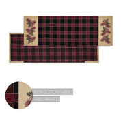 Connell Rustic Lodge Farmhouse Pinecone Fabric Table Runner 12x36 Inch Home Decor (2 Piece Buy One, Get One Free Bundle)