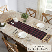 Connell Pinecone Quilted Table Runner 12 x 60 Rustic Lodge Cabin Woodland Fall Home & Kitchen Decor (2 Piece Buy One, Get One Free Bundle)