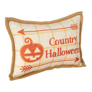 Country Farmhouse Halloween Decorative Throw Pillow 9.5x14 Spooky Autumn Accent (2 Piece Buy One, Get One Free Bundle)