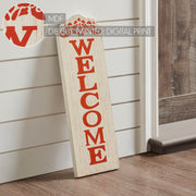 Welcome Harvest Fall Wall Sign 18x6 Inch RusticHome Decor Plaque Autumn Entryway Wall Art (2 Piece Buy One, Get One Free Bundle)