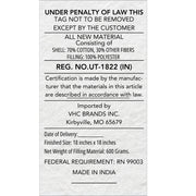 Harvest Blessings Give Thanks to the Lord Woven Fall Farmhouse Throw Pillow 18x18 Decorative Accent (2 Piece Buy One, Get One Free Bundle)