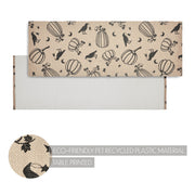 Raven Harvest Black Polypropylene Indoor Outdoor Runner Rug 17x48 Farmhouse Rustic Durable Easy Clean Entryway Patio Kitchen Hallway (2 Piece Buy One, Get One Free Bundle)