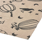 Raven Harvest Black Polypropylene Indoor Outdoor Runner Rug 17x48 Farmhouse Rustic Durable Easy Clean Entryway Patio Kitchen Hallway (2 Piece Buy One, Get One Free Bundle)