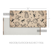 Raven Harvest Black Polypropylene Indoor Outdoor Runner Rug 17x36 Farmhouse Rustic Durable Easy Clean Entryway Patio Kitchen Hallway (2 Piece Buy One, Get One Free Bundle)