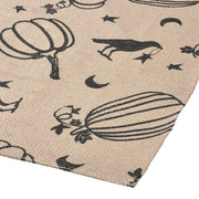 Raven Harvest Black Polypropylene Indoor Outdoor Runner Rug 17x36 Farmhouse Rustic Durable Easy Clean Entryway Patio Kitchen Hallway (2 Piece Buy One, Get One Free Bundle)