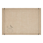 Raven Harvest Farmhouse Rustic Natural Jute Burlap Placemat Set (2) 13x19 Inch Table Mats (4 Piece Buy One, Get One Free Bundle)