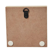 Primitive Burgundy StarWood Sign 5x5 Inch Tan Farmhouse Wall & Shelf Decor Plaque (2 Piece Buy One, Get One Free Bundle)