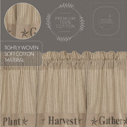 Sawyer Mill Farmhouse Rustic Charcoal Gray Gathered Rod Pocket Valance Window Topper 20x72 (2 Piece Buy One, Get One Free Bundle)