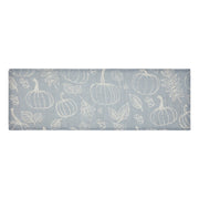 Grey Pumpkin Silhouette Table Runner 12x36 Inch Fall Autumn Harvest Farmhouse Decorative Home Decor Accent for Dining & Kitchen (2 Piece Buy One, Get One Free Bundle)