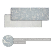 Grey Pumpkin Silhouette Table Runner 12x36 Inch Fall Autumn Harvest Farmhouse Decorative Home Decor Accent for Dining & Kitchen (2 Piece Buy One, Get One Free Bundle)
