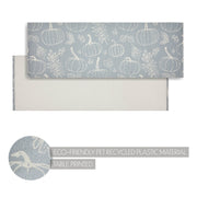 Fall Farmhouse Silhouette Pumpkin Grey Indoor Outdoor Runner Rug 17x48 (2 Piece Buy One, Get One Free Bundle)