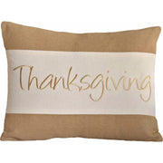 Thanksgiving Autumn Harvest Decorative Lumbar Pillow 14x18 Fall Seasonal Home Accent (2 Piece Buy One, Get One Free Bundle)