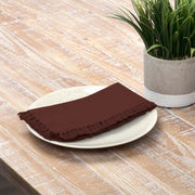 Cassidy Burgundy Napkin Set of 6 18x181 (2 Piece Buy One, Get One Free Bundle)