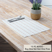 Charley Rust Placemat Set of 6 12x181 (2 Piece Buy One, Get One Free Bundle)