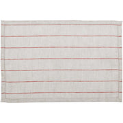 Charley Red Placemat Set of 6 12x181 (2 Piece Buy One, Get One Free Bundle)