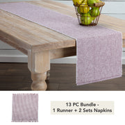 Ashton Burgundy Ribbed Runner 13x72 (13 Piece Bundle)