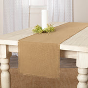 Burlap Natural Runner Fringed 13x90 (2 Piece Buy One, Get One Free Bundle)