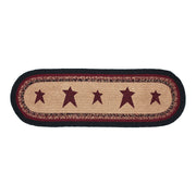 Connell Oval Runner Stencil Stars 8x24 (2 Piece Buy One, Get One Free Bundle)