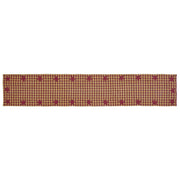 Burgundy Star Runner Woven 13x72 (2 Piece Buy One, Get One Free Bundle)