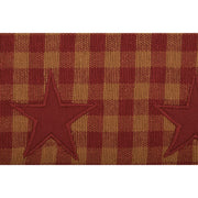 Burgundy Star Runner Woven 13x72 (2 Piece Buy One, Get One Free Bundle)