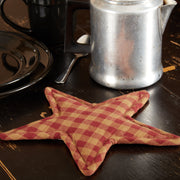 Burgundy Star Trivet Star Shape 10 (2 Piece Buy One, Get One Free Bundle)