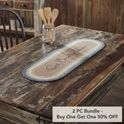 Finders Keepers Our Country Home Oval Runner 12x36 (2 Piece Buy One, Get One Free Bundle)