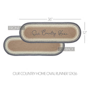 Finders Keepers Our Country Home Oval Runner 12x36 (2 Piece Buy One, Get One Free Bundle)