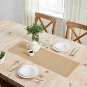 Greetings Jute Burlap Tan Runner 12x36 (2 Piece Buy One, Get One Free Bundle)