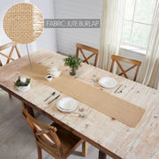 Greetings Jute Burlap Tan Runner 12x72 (2 Piece Buy One, Get One Free Bundle)