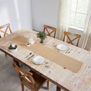 Greetings Jute Burlap Tan Runner 12x72 (2 Piece Buy One, Get One Free Bundle)