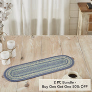 Jolie Jute Oval Runner 8x24 (2 Piece Buy One, Get One Free Bundle)