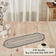 Kaila Jute Oval Runner 8x24 (2 Piece Buy One, Get One Free Bundle)
