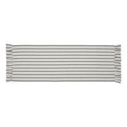 Kaila Ticking Stripe Ruffled Runner 12x36 (2 Piece Buy One, Get One Free Bundle)