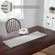 Kaila Ticking Stripe Ruffled Runner 12x36 (2 Piece Buy One, Get One Free Bundle)