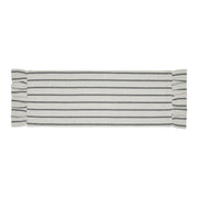 Kaila Ticking Stripe Ruffled Runner 8x24 (2 Piece Buy One, Get One Free Bundle)
