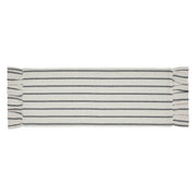 Kaila Ticking Stripe Ruffled Runner 8x24 (2 Piece Buy One, Get One Free Bundle)