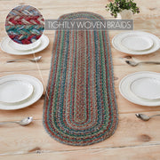 Multi Jute Oval Runner 12x48 (2 Piece Buy One, Get One Free Bundle)